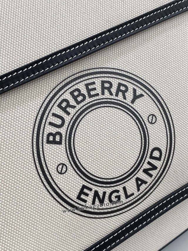 Burberry專門店新款大號41cm撲克包 巴寶莉焦糖咖啡奶油白手提托特包 yxb1104